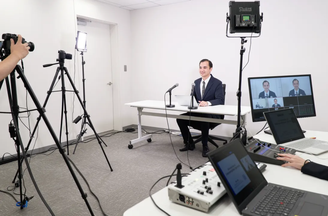 オンライン配信スタジオ写真