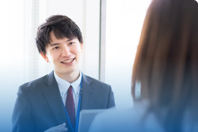 強固な通訳体制画像